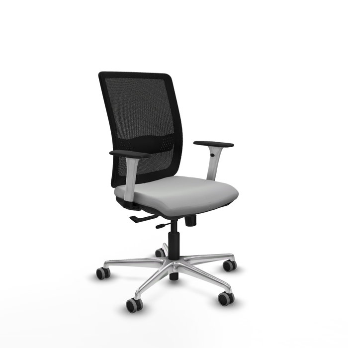 PIQUERAS Y CRESPO Silla de oficina Haches Gris claro y Negro PIQUERAS Y CRESPO Silla de oficina Haches Gris claro y Negro