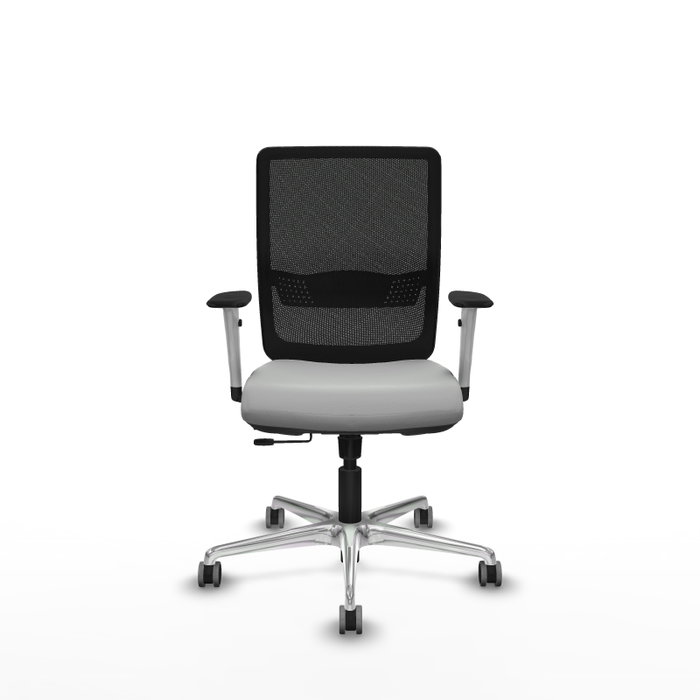 PIQUERAS Y CRESPO Silla de oficina Haches Gris claro y Negro PIQUERAS Y CRESPO Silla de oficina Haches Gris claro y Negro