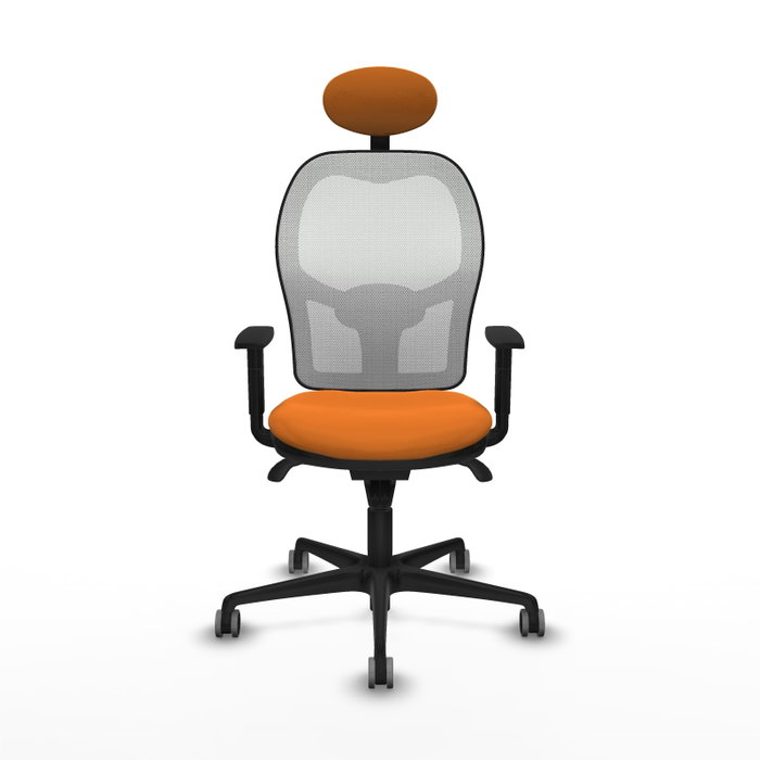 PIQUERAS Y CRESPO Silla de oficina Jorquera Naranja y Blanco