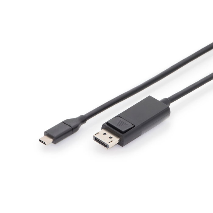 Digitus Cable Adaptador USB-C a DisplayPort 2m Negro