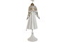 DKD Home Decor Ángel Decoración Metal Envejecido Blanco y Dorado