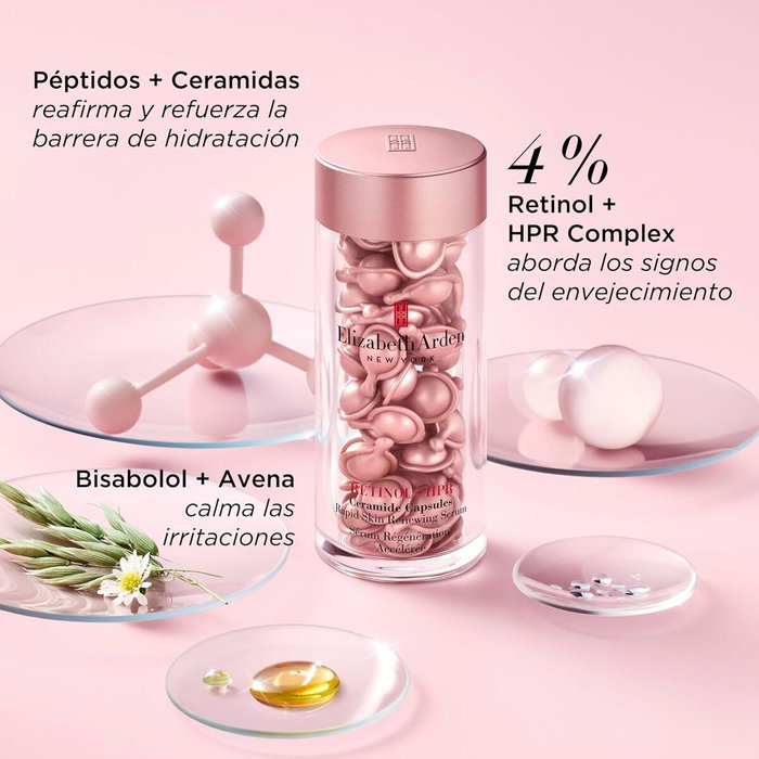 Elizabeth Arden Retinol + HPR Ceramide Capsules Rapid Skin Renewing Serum 90 Cápsulas Elizabeth Arden Retinol + HPR Ceramide Capsules Rapid Skin Renewing Serum 90 Cápsulas