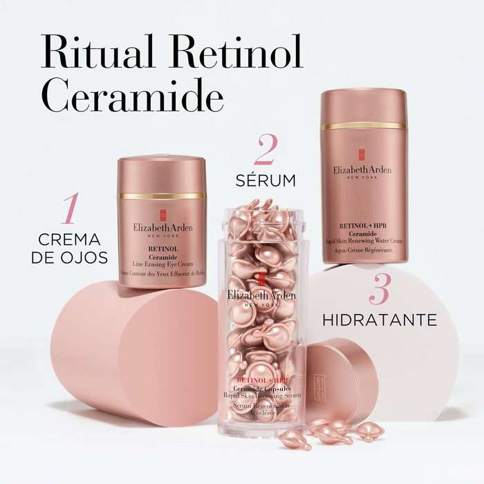 Elizabeth Arden Retinol + HPR Ceramide Capsules Rapid Skin Renewing Serum 90 Cápsulas Elizabeth Arden Retinol + HPR Ceramide Capsules Rapid Skin Renewing Serum 90 Cápsulas