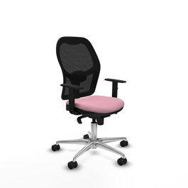 PIQUERAS Y CRESPO Silla de oficina Jorquera Rosa y Negro