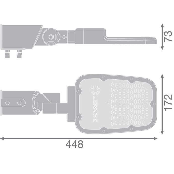LEDVANCE Farola LED AREA, 45W, 6075Lm, 6500K, 58x160°, IP66, para iluminación vial LEDVANCE Farola LED AREA, 45W, 6075Lm, 6500K, 58x160°, IP66, para iluminación vial