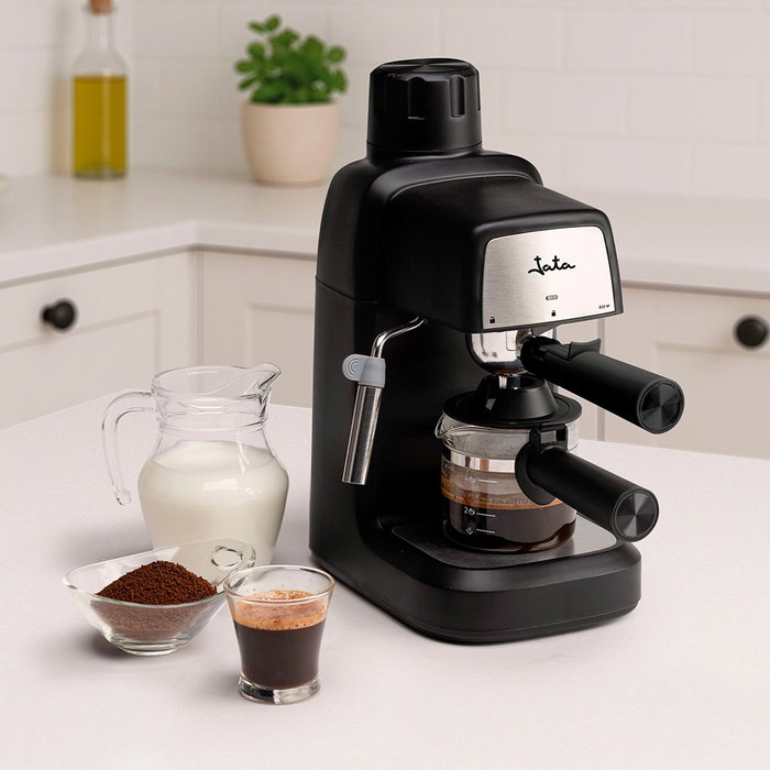 Jata Hogar Cafetera de hidropresión 800 W, 240 ml, negra