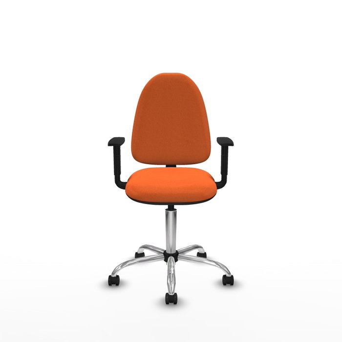 PIQUERAS Y CRESPO Silla de oficina Aýna Naranja con Brazos 1D