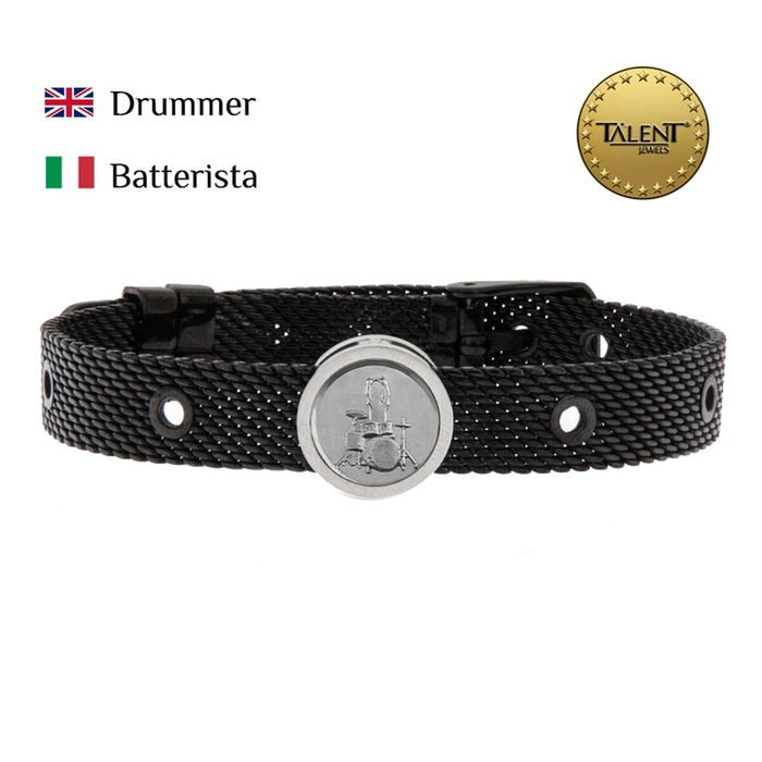 Pulsera Unisex Drummer Talent Jewels TJA-4-01-03-2-235 Negro