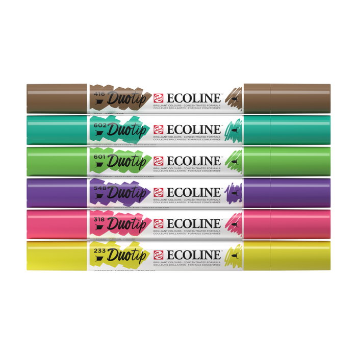 Ecoline Ecoline Duotip estuche Botánico de 6 colores