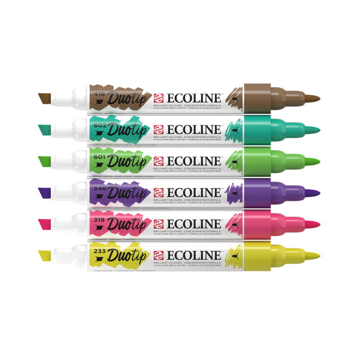 Ecoline Ecoline Duotip estuche Botánico de 6 colores