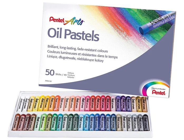 PENTEL Estuche de 50 Pasteles de Aceite Surtidos PENTEL Estuche de 50 Pasteles de Aceite Surtidos