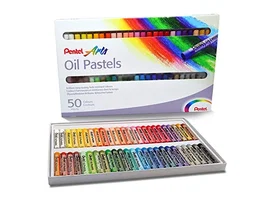 PENTEL Estuche de 50 Pasteles de Aceite Surtidos