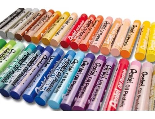 PENTEL Estuche de 50 Pasteles de Aceite Surtidos