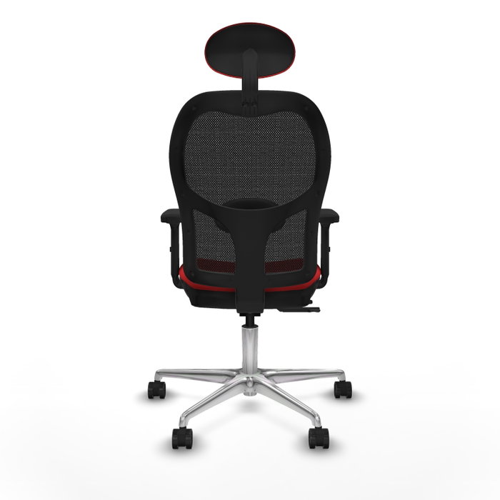 PIQUERAS Y CRESPO Silla de oficina Jorquera con mecanismo Sincro/Traslack, Rojo y Negro PIQUERAS Y CRESPO Silla de oficina Jorquera con mecanismo Sincro/Traslack, Rojo y Negro