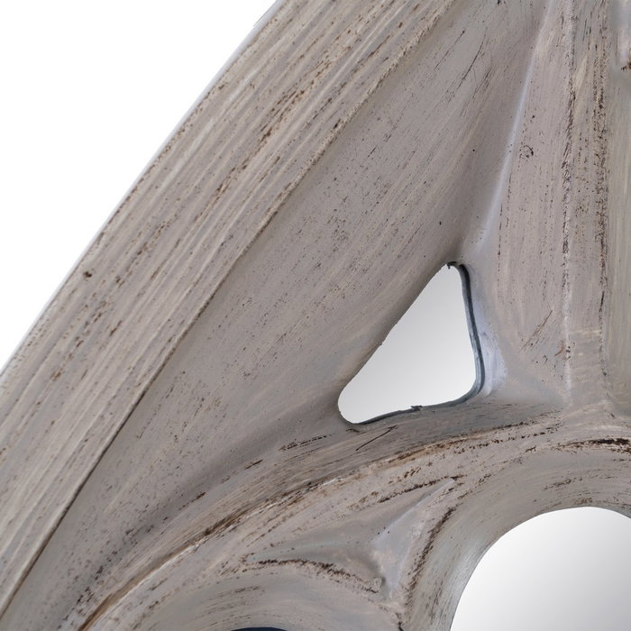 Espejo Natural Pu/Cristal Decoración 106 X 94 X 5 cm
