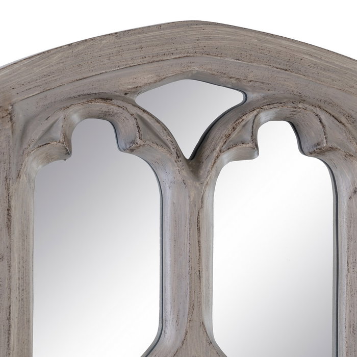 Espejo Natural Pu/Cristal Decoración 106 X 94 X 5 cm