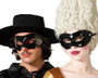 Antifaz Negro Liso Brillante Estilo Veneciano