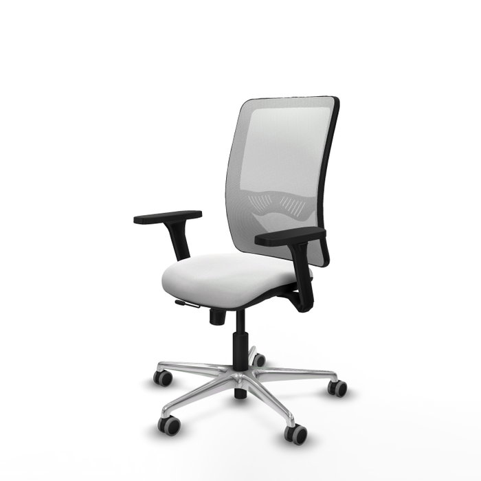PIQUERAS Y CRESPO Silla de oficina Zulema Blanca con mecanismo Sincro/Traslack y Brazos 3D PIQUERAS Y CRESPO Silla de oficina Zulema Blanca con mecanismo Sincro/Traslack y Brazos 3D
