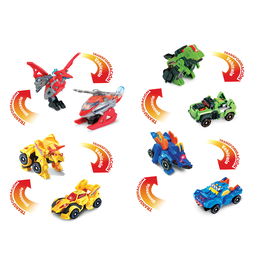 V-Tech Switch&Go Dinos Pequeños Surtidos 80-408022 Dinosaurio Transformable en Vehículo con Sonidos y Frases +3 Años