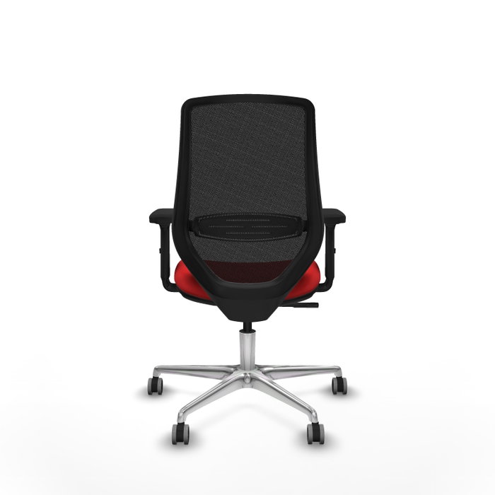 PIQUERAS Y CRESPO Silla de oficina Mardos con mecanismo Sincro Rojo y Negro