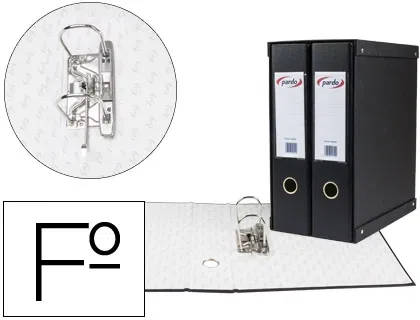 Modulo Archivadores Palanca Pardo Forrado Pvc 2 Uds.Fº 2 An.Mixtas 70Mm Negro Modulo Archivadores Palanca Pardo Forrado Pvc 2 Uds.Fº 2 An.Mixtas 70Mm Negro