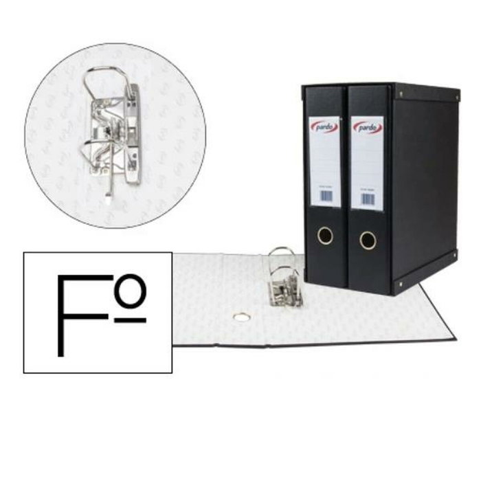 Pardo Módulo de 2 archivadores de palanca Folio, 70 mm, negro Pardo Módulo de 2 archivadores de palanca Folio, 70 mm, negro