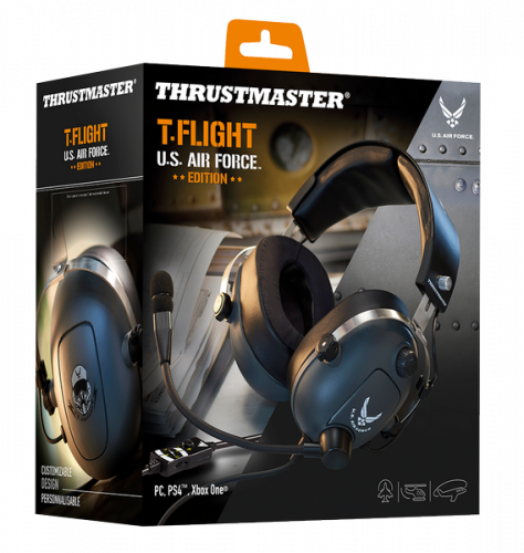 Thrustmaster 4060104 Auriculares Gaming T.Flight U.S. Air Force Edition Diadema Conector Jack 3.5mm Negro