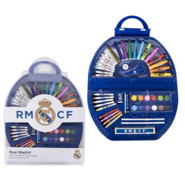 CERDÁ Set de papelería coloreable Real Madrid 50pzs