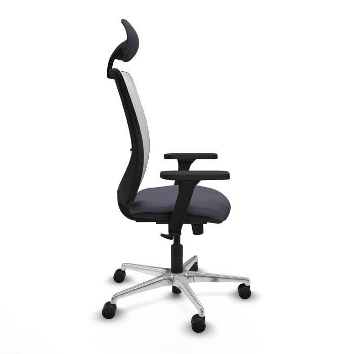 PIQUERAS Y CRESPO Silla de oficina Zulema con mecanismo Sincro, Gris oscuro y Blanco PIQUERAS Y CRESPO Silla de oficina Zulema con mecanismo Sincro, Gris oscuro y Blanco