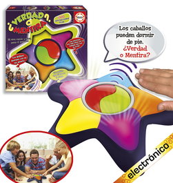 Educa Verdad o Mentira 16989 Juego de Mesa Familiar con 1000 Informaciones Locas para +8 Años