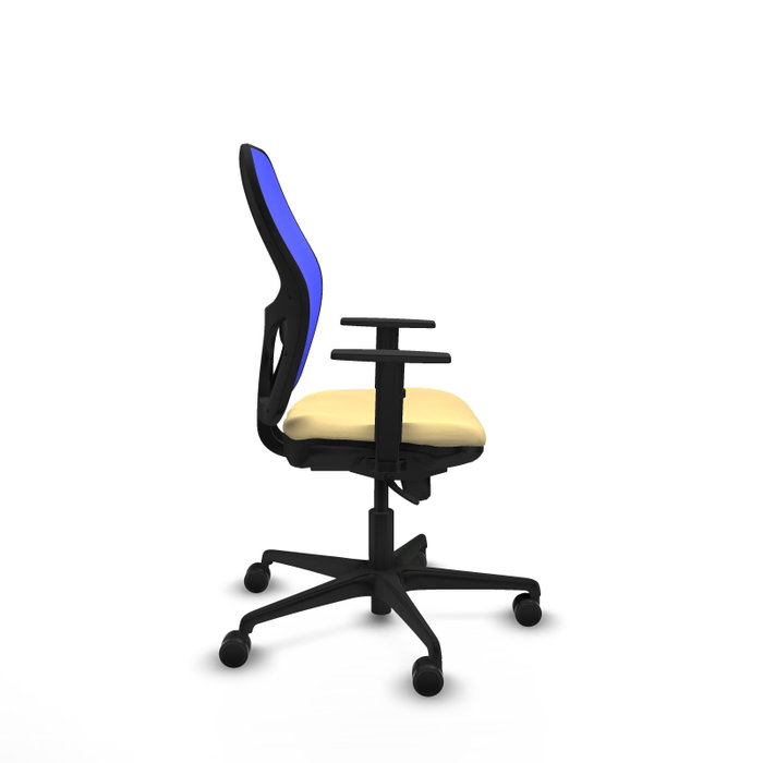 PIQUERAS Y CRESPO Silla de oficina Jorquera Sincro Crema y Azul