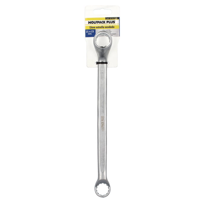 WOLFPACK LINEA PROFESIONAL Llave Estrella Acodada Plus 21x23 mm