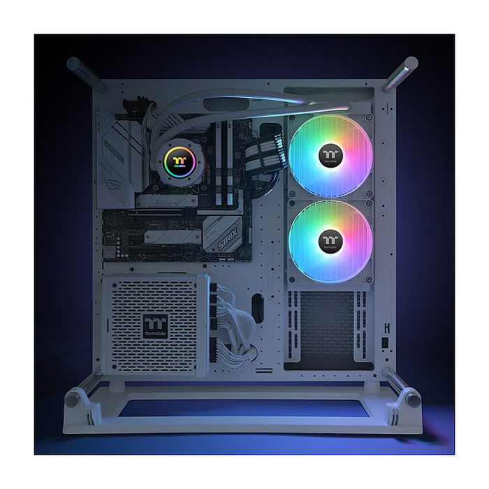 Thermaltake TH280 V2 ARGB Sync CPU Liquid Cooler Snow Edition All-In-One Blanco