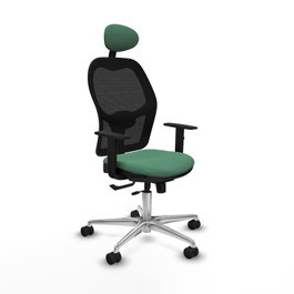 PIQUERAS Y CRESPO Silla de oficina Jorquera Verde esmeralda y Negro