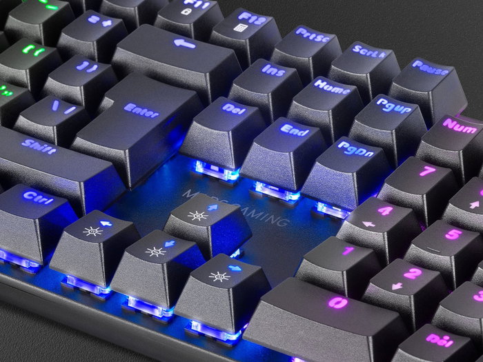 Mars Gaming MK422 Teclado Mecánico RGB Rainbow Negro