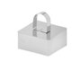 Kinvara Molde Cocina Cuadrado 8 cm x 4 cm x 8 cm Negro Metal (Set de 24)