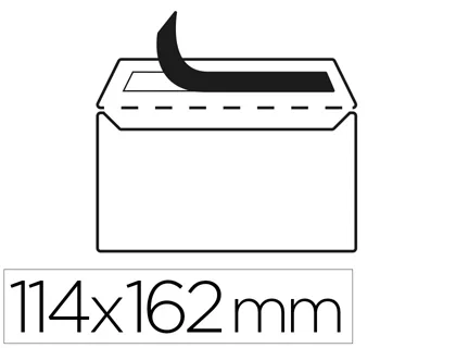 Liderpapel Sobre nº 19 Blanco C6 114x162 mm con Tira de Silicona, 25 unidades Liderpapel Sobre nº 19 Blanco C6 114x162 mm con Tira de Silicona, 25 unidades