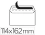 Liderpapel Sobre nº 19 Blanco C6 114x162 mm con Tira de Silicona, 25 unidades