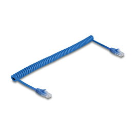 DeLOCK 90363 Cable de red RJ45 Cat.6 U/UTP espiral 3,3 m azul