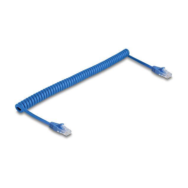 DeLOCK 90363 Cable de red RJ45 Cat.6 U/UTP espiral 3,3 m azul DeLOCK 90363 Cable de red RJ45 Cat.6 U/UTP espiral 3,3 m azul