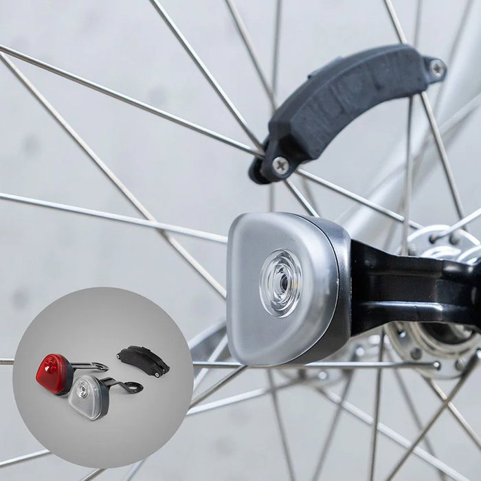 Reelight SL120+ Set Luces Magnéticas Bicicleta con ReePower Flash y Freno de Llanta - Resistente Agua IPX7