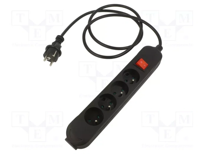 JONEX Prolongador de Alimentación PRO 4 Tomas 1,5m Negro JONEX Prolongador de Alimentación PRO 4 Tomas 1,5m Negro