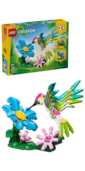Lego Creator Fauna Salvaje Juego de Construcción Colibrí de Colores - Edad Mínima 8 Meses