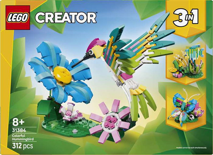 Lego Creator Fauna Salvaje Juego de Construcción Colibrí de Colores - Edad Mínima 8 Meses