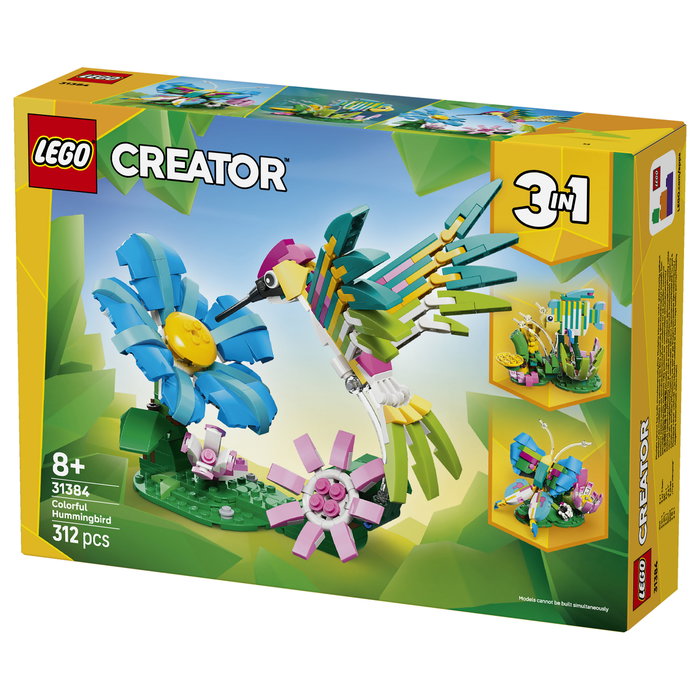 LEGO Creator 31384 Animales salvajes: El colorido colibrí