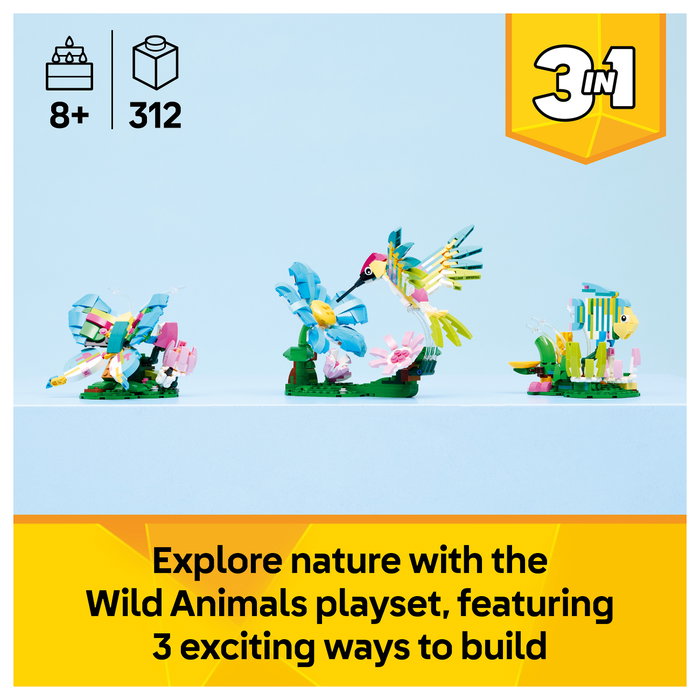LEGO Creator 31384 Animales salvajes: El colorido colibrí