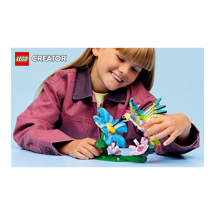 LEGO Creator 31384 Animales salvajes: El colorido colibrí
