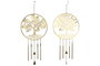 DKD Home Decor Decoración Colgante de Metal Árbol Dorado