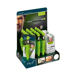 Pica Expositor Pica-dry 3030 con 20 Marcadores Profesionales y 10 Blisters con Minas de Recambio 4030