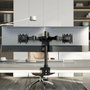 Aisens Soporte de Mesa para 2 Monitores DT35TSR-359 de 17-35 pulgadas, Negro